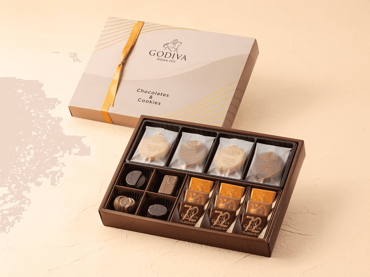 GODIVA【ゴディバ】チョコレート&クッキー アソートメント チョコレート13粒入/クッキー（8枚入）