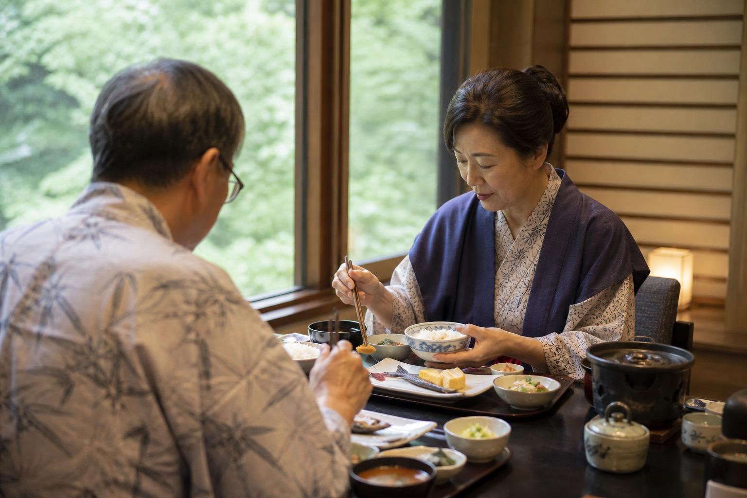宿で迎える、急がない翌朝の朝食